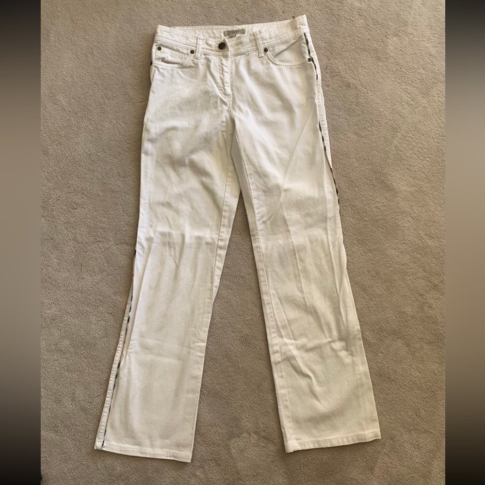 White Burberry Jeans